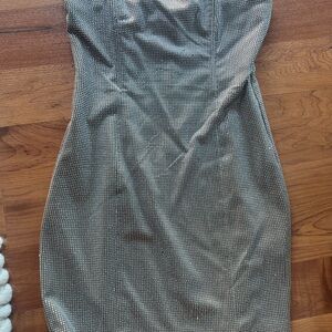 Zara nude sequin dress
